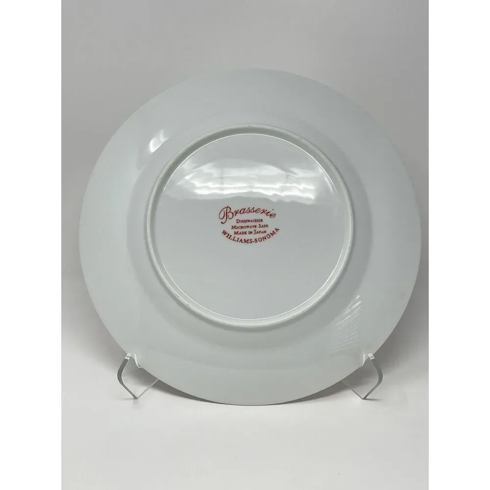 Williams Sonoma Red Brasserie Christmas Santa Chop Plate Platter Charger 12”